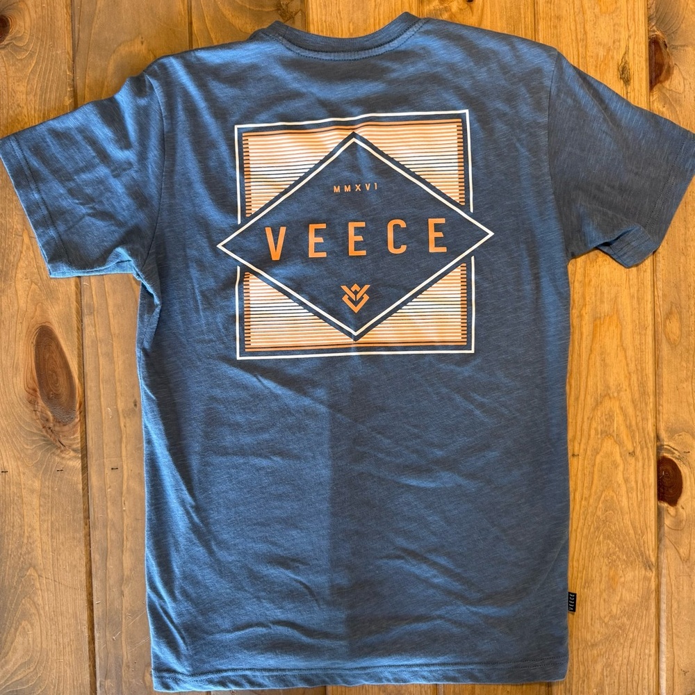 Veece Blue Short Sleeve Tee